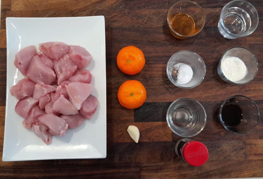 the ingredients of this mandarin chicken recipe from above